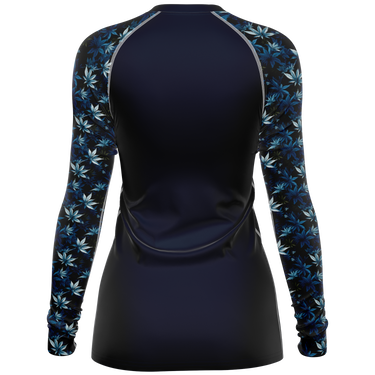 Chokefish™ Long Sleeve Rashguard Cannabis Woman's Shirt-005-2